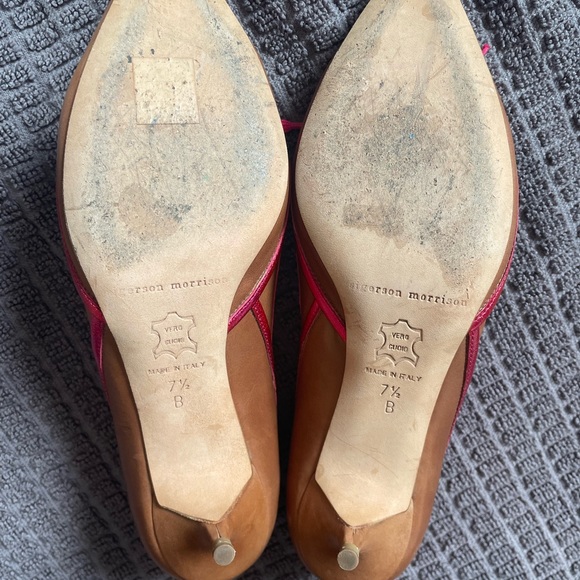 Sigerson Morrison kitten heels sz 7.5 - Picture 4 of 6